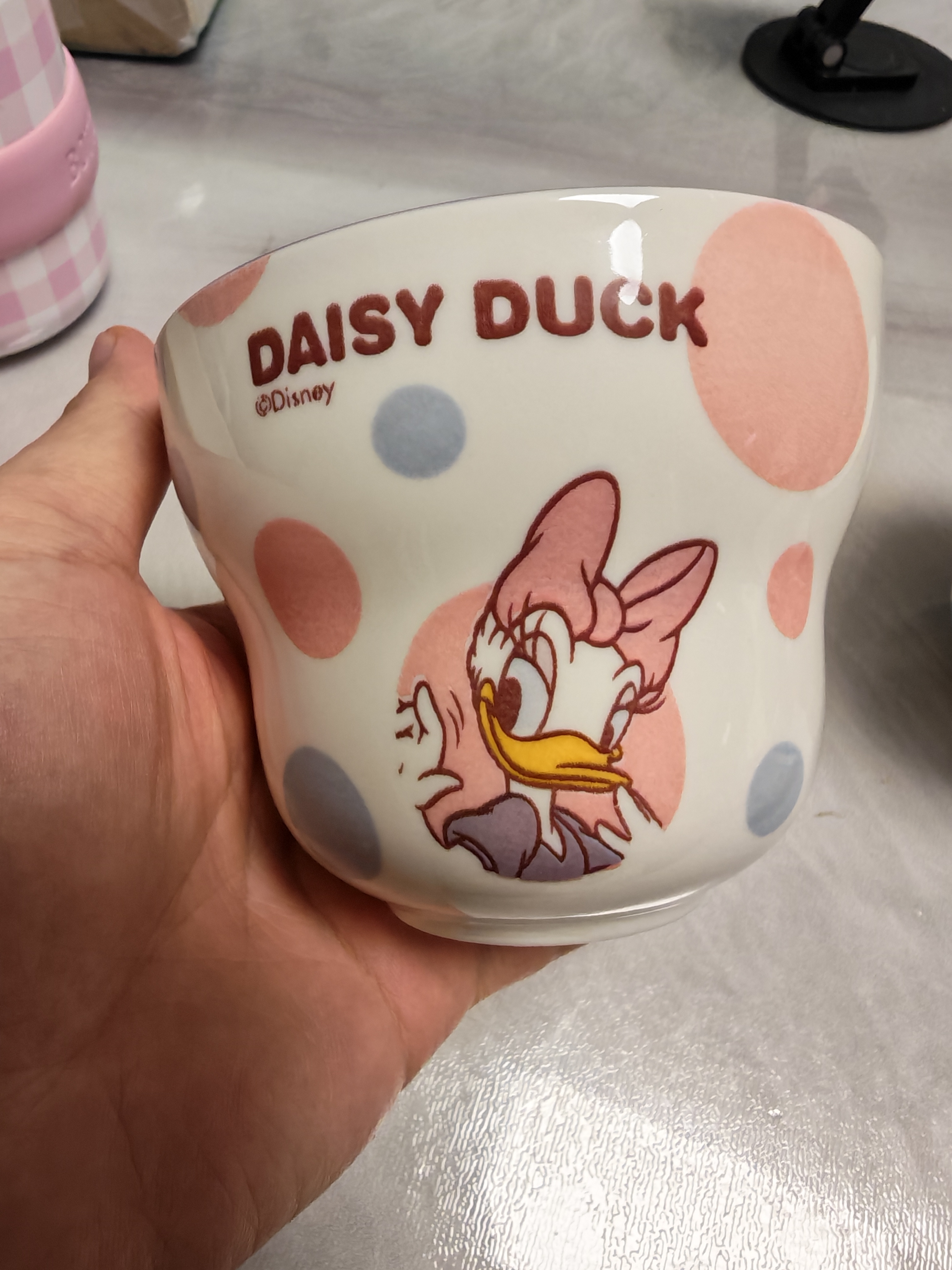 Disney迪士尼陶瓷碗马克杯米奇米妮唐老鸭高颜值女生可爱水杯儿童牛奶 米妮舒悦陶瓷杯1个300ML 实拍图