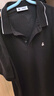 杰克·琼斯（JACK&JONES）26年新款polo衫男士夏季撞色翻领商务休闲刺绣logo短袖T恤男装 黑色E40 2XL 190 实拍图