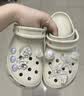 卡骆驰（CROCS）白鹿同款经典云朵洞洞鞋时尚百搭女鞋花园鞋|206750 骨白色-2Y2(含智必星) 35 (220mm) 实拍图