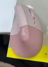 罗技（Logitech）Lift人体工学鼠标 垂直鼠标 小手鼠标 无线蓝牙鼠标 3台设备秒切换 带Logi Bolt接收器 粉色 实拍图