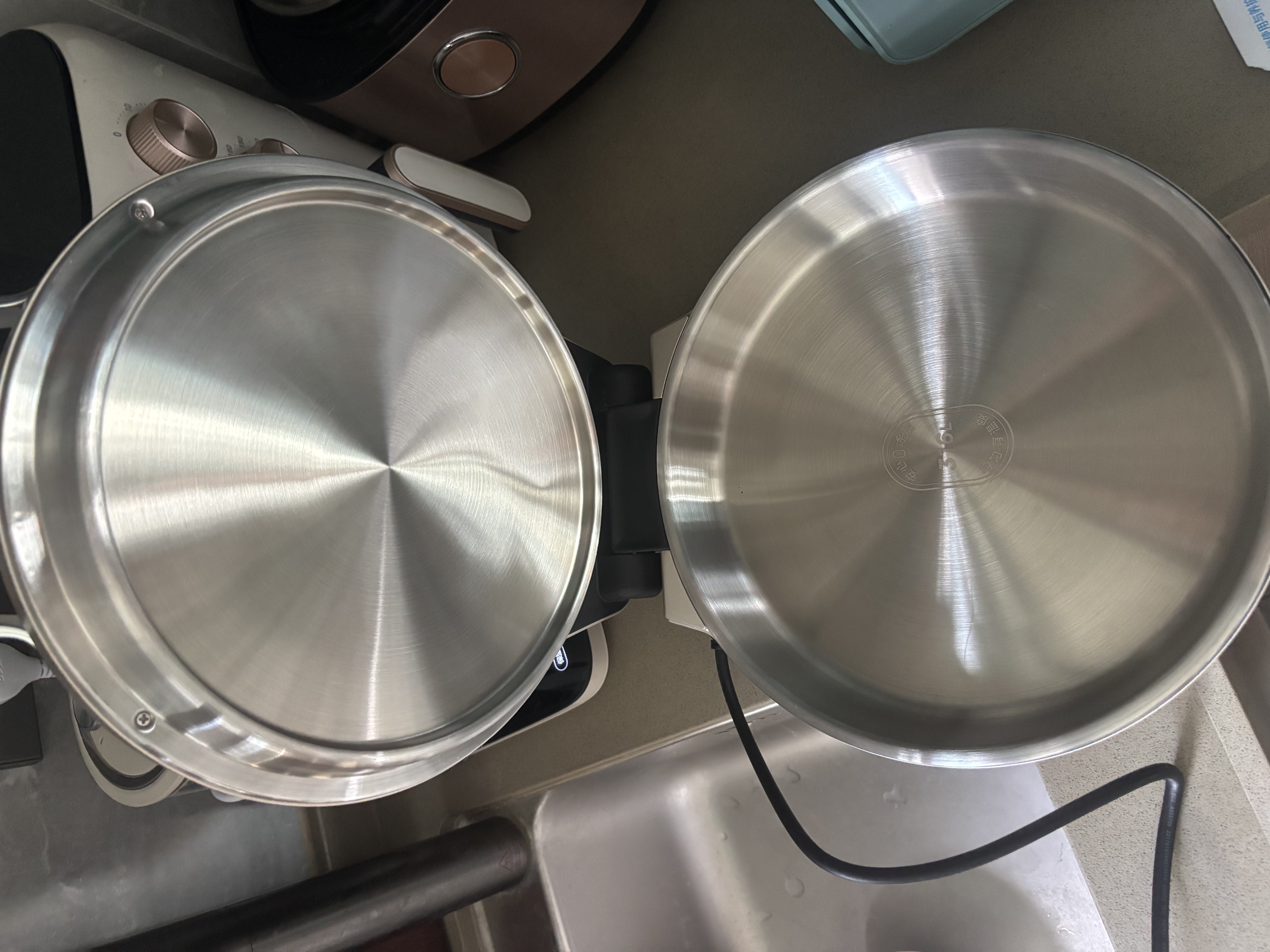 美的（Midea）电饼铛 小钢炮0涂层316L不锈钢电饼档 家庭用40mm超深双面加热 煎饼锅烤肉锅烙饼锅早餐机电煎锅s1 实拍图