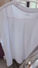 真维斯（Jeanswest）纯棉t恤女士夏季2026新款休闲慵懒风短袖女装潮流宽松半袖上衣服 白色 纯色 M 实拍图