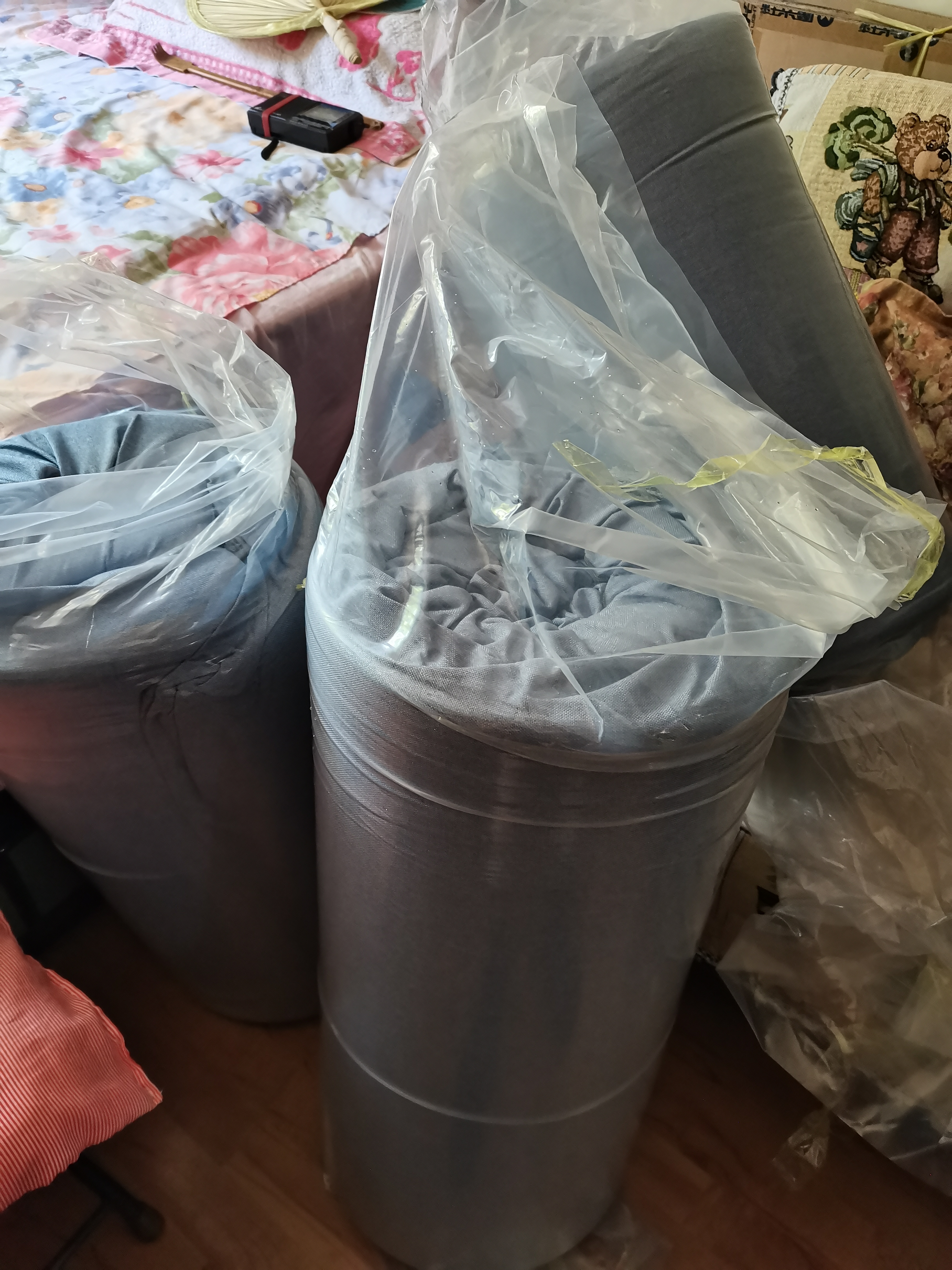 可比熊定制高密度海绵沙发垫加厚加硬实木坐垫海棉沙发套垫子座垫定做 ——-加厚棉麻材质——- 0cm*0cm 90H-高密度海绵 实拍图