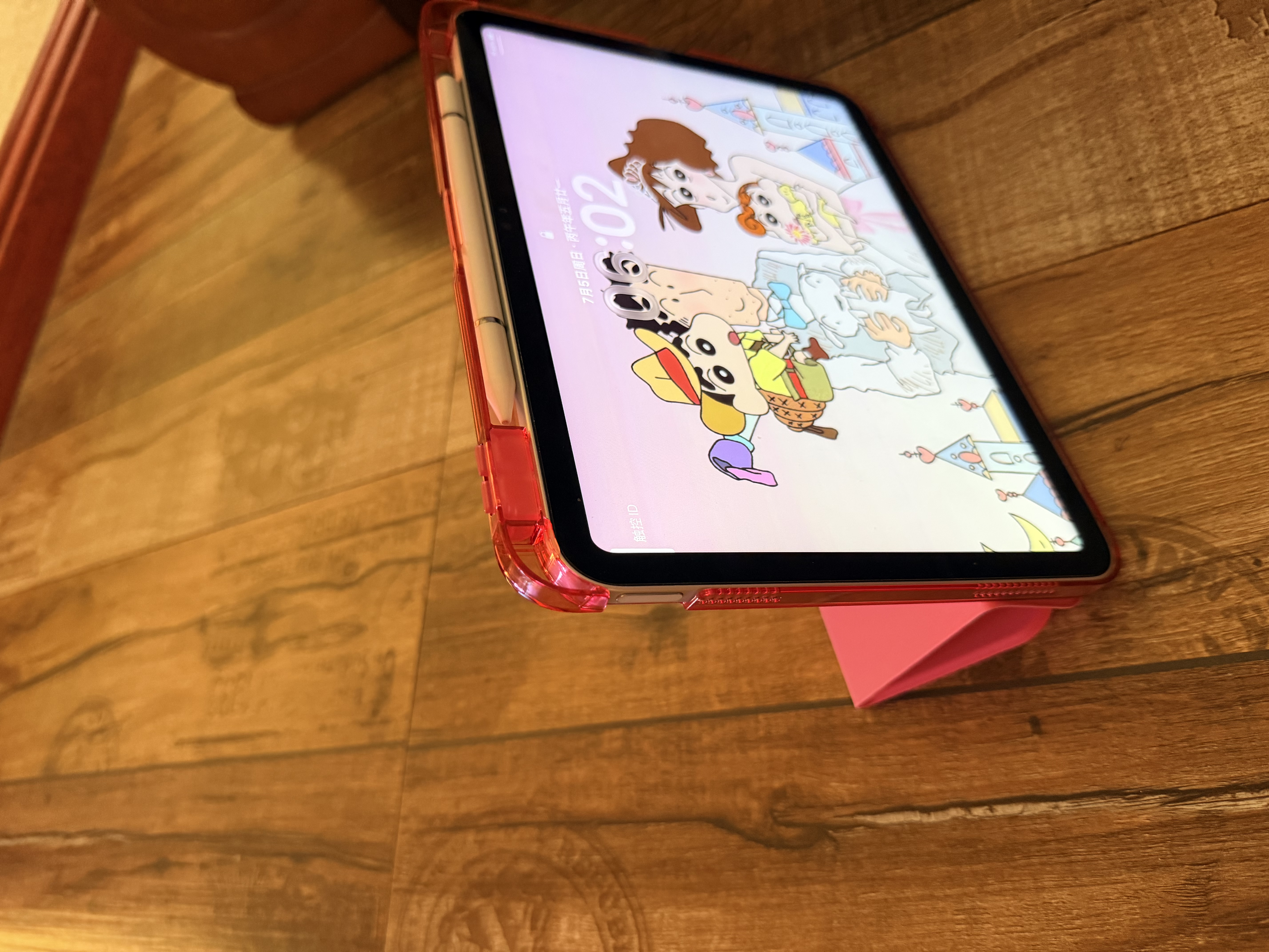 RBP适用2025款ipad11/10代11寸平板保护壳三折款四周气囊防弯抗摔带笔槽-玫红色 实拍图