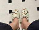 卡骆驰（CROCS）经典洞洞鞋轻便百搭女沙滩鞋包头拖鞋男鞋|10001 骨白色-2Y2(含智必星) 39 (240mm) 实拍图