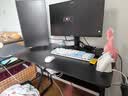 汤能优品电脑桌台式家用电竞游戏桌简约卧室书桌办公学习桌学生写字小桌子 单桌-耀黑100*60【C型加固结构】 实拍图