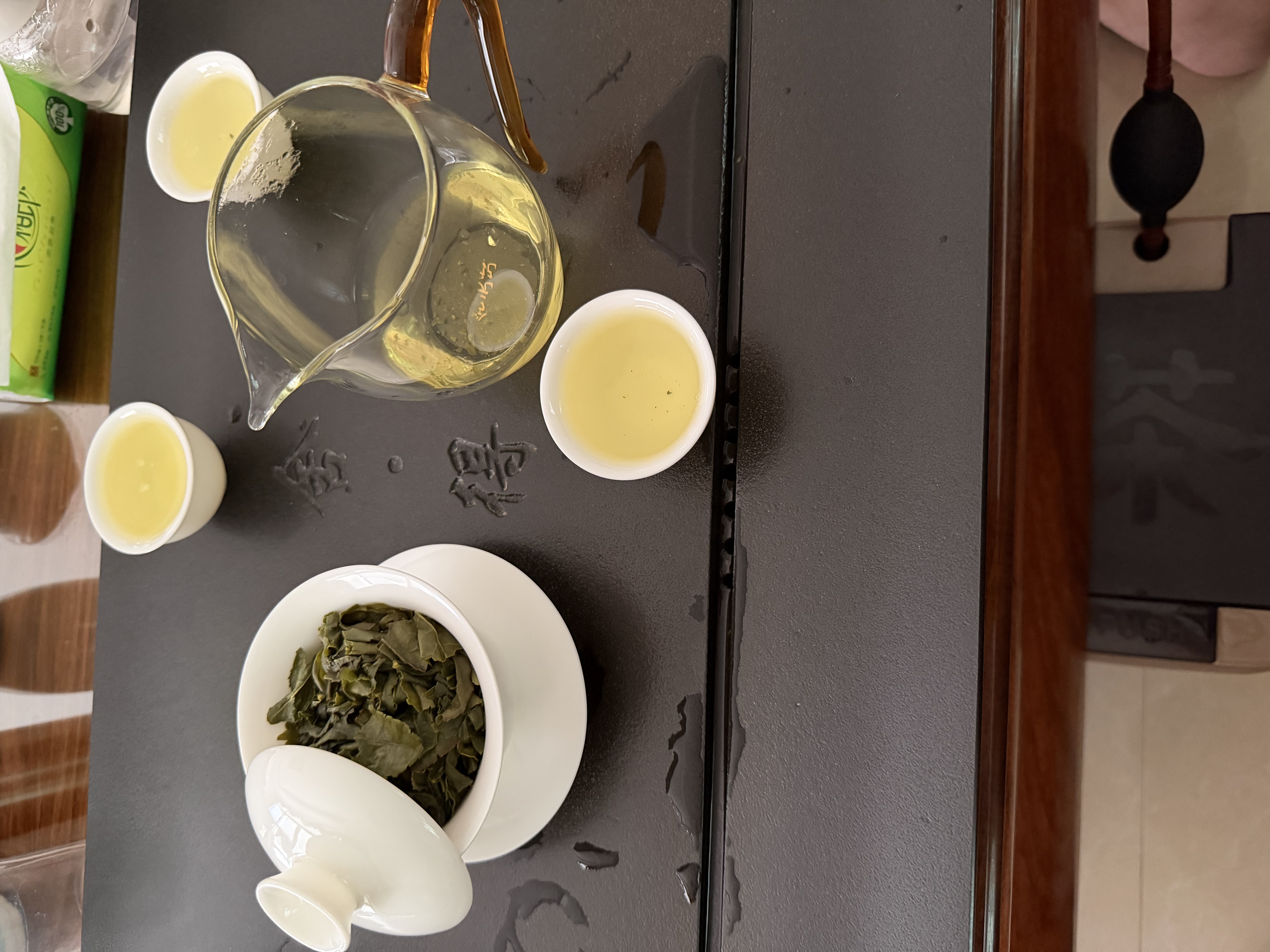兮元记羊脂玉瓷三才盖碗茶杯德化白瓷单个大号陶瓷泡茶碗三件套功夫茶具 撇口杯（6个装）30ml 实拍图