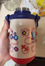 babycare儿童水杯6个月以上宝宝霸王龙不锈钢保温杯上学450ml-新旧款混发 实拍图