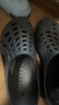 迪卡侬（DECATHLON）游泳男士凉鞋沙滩拖鞋洞洞鞋外穿NABD2028000深蓝色网格款42码 实拍图