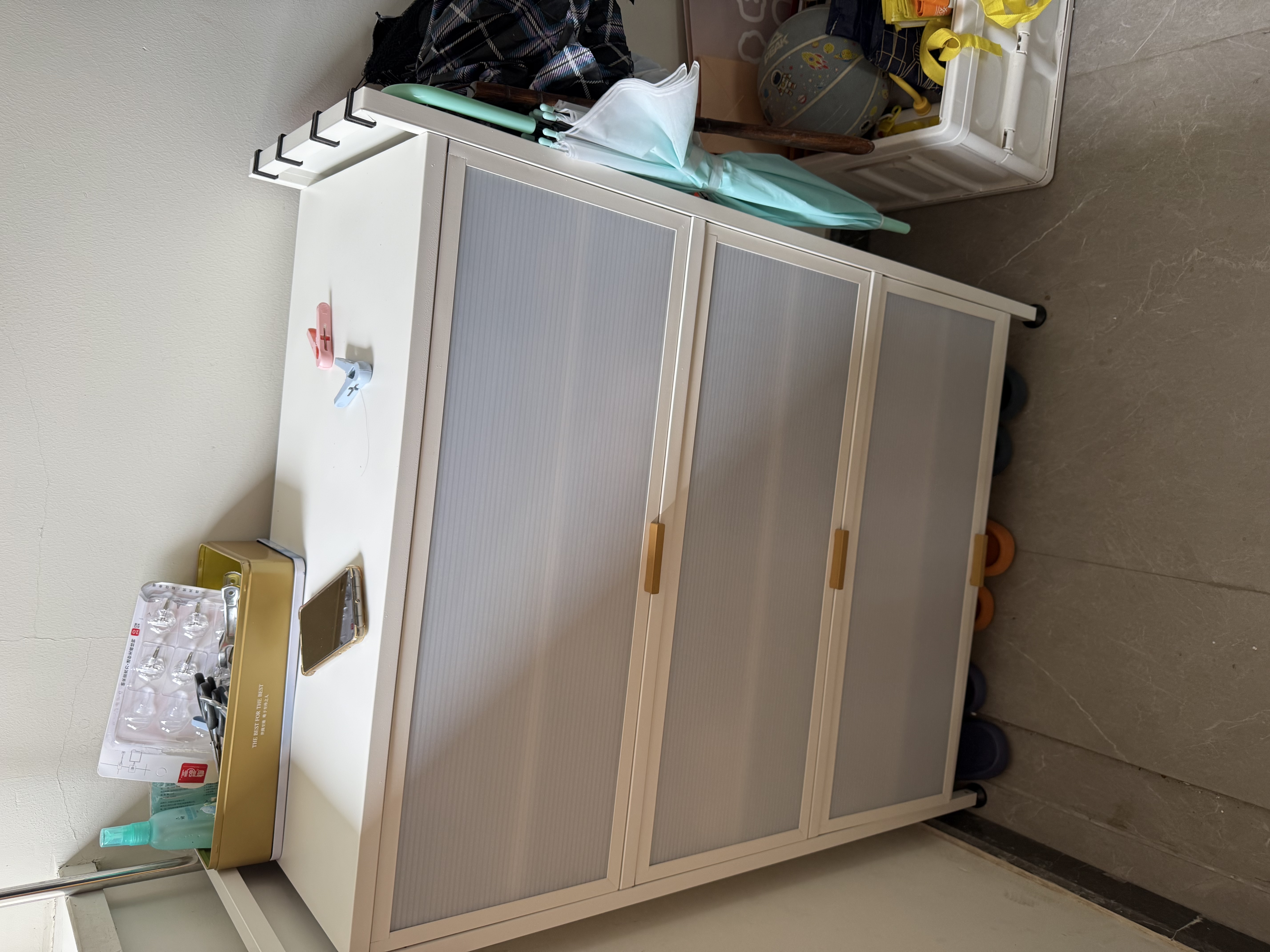 唐辑鞋柜鞋架入户门家用门口多层玄关柜鞋子收纳阳台柜 白7层800 实拍图