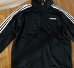 adidas休闲舒适三条纹立领夹克外套男装秋季阿迪达斯官方轻运动 黑色/白（推荐选大一码）   XL 实拍图