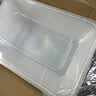 京东京造 一次性饭盒餐盒打包食品级可微波方形带盖烧烤露营900ml【50套】 实拍图