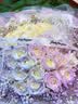 百花馆鲜花速递碎冰蓝玫瑰花束满天星真花生日礼物送女友同城配送小时达 纯欲千金—33朵|dy160 实拍图