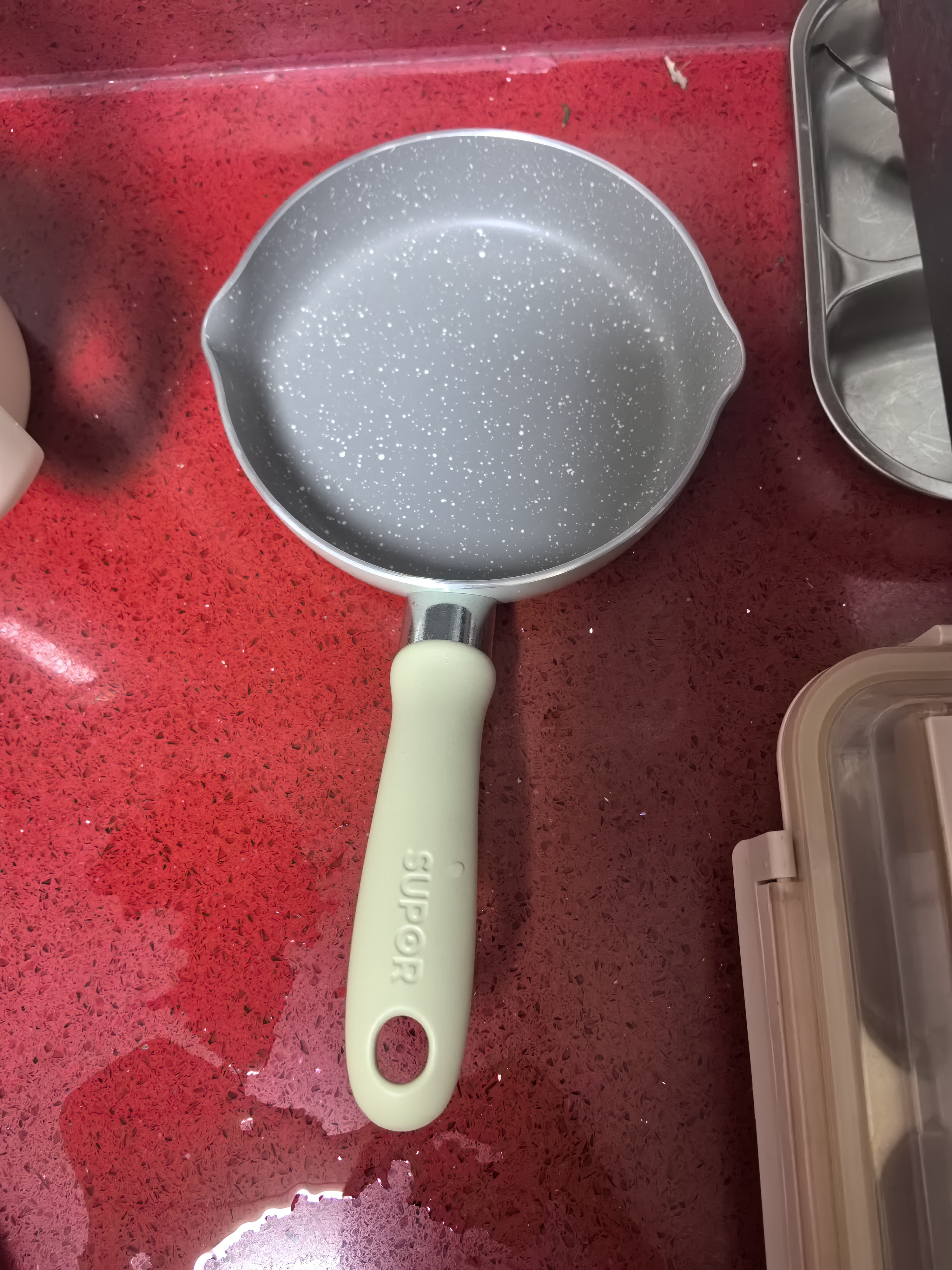苏泊尔（SUPOR）小煎锅不粘锅 辅食锅婴儿 早餐煎蛋煎锅磁炉通用 EJ16FN01-G 实拍图