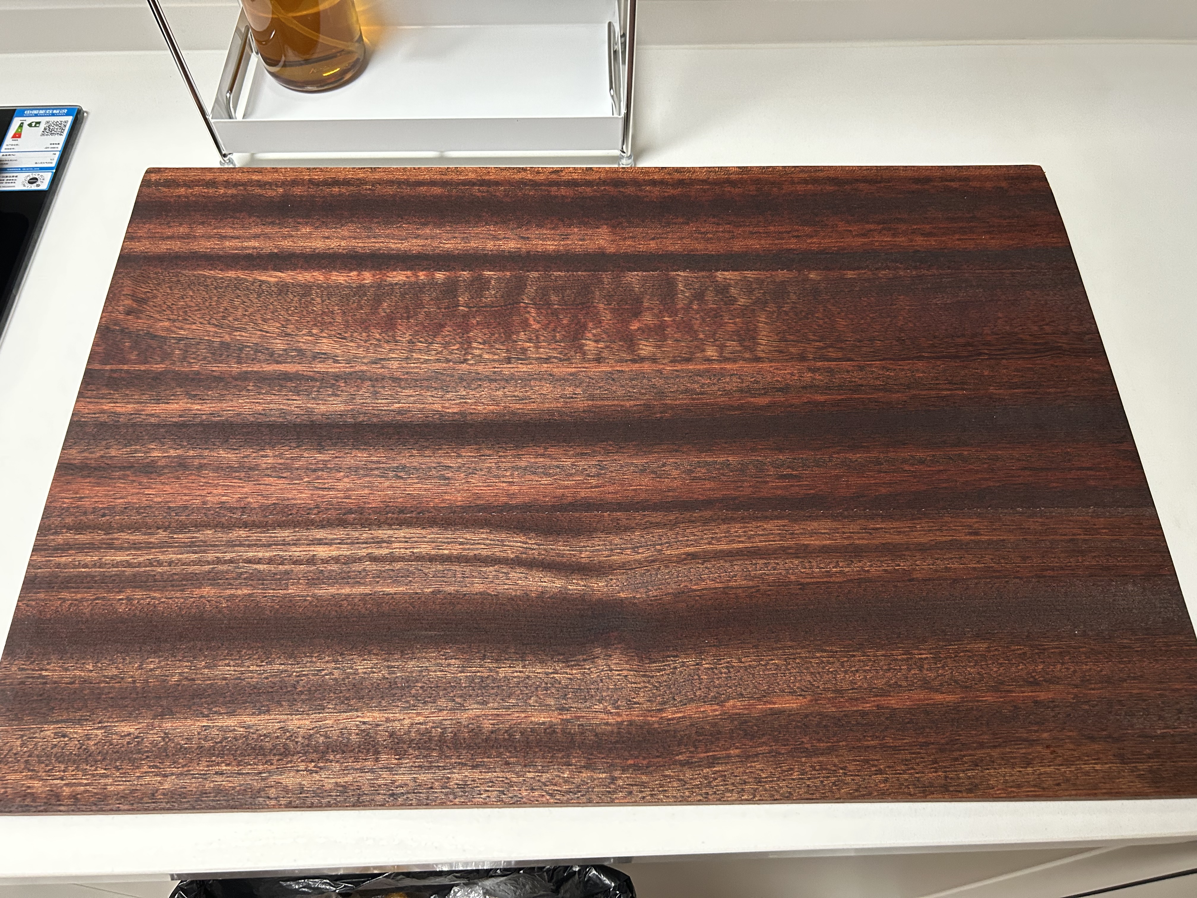 双枪乌檀木擀面板菜板实木家用面板揉面和面案板切菜板60*40*2cm 实拍图