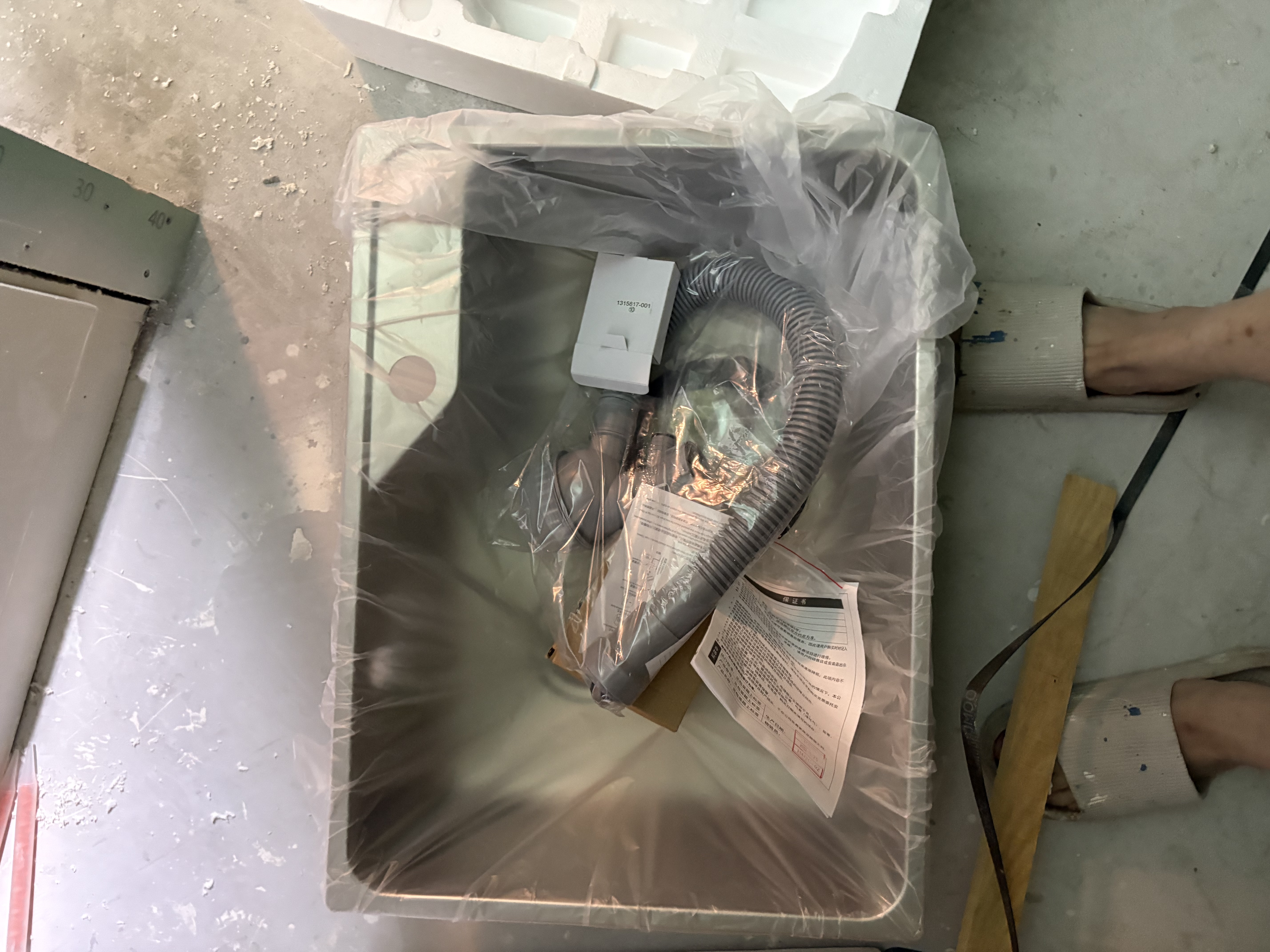 九牧（JOMOO） 厨房水槽单槽套餐SUS304不锈钢洗碗池 洗菜盆加厚水盆大容量水槽 【58*43】大单槽06156 实拍图