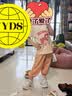 小马宝莉女童夏季套装纯棉儿童短袖防蚊裤两件套女孩夏装 米白+皮粉  100  实拍图