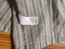 MUJI 男式 汉麻 水洗盘扣衬衫男装男士长袖衬衣26年夏季新品 AC04CC6S 灰色条纹 M (170/92A) 晒单实拍图