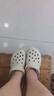 卡骆驰（CROCS）白鹿同款云朵洞洞鞋|206750 骨白色-2Y2 39(250mm) 实拍图