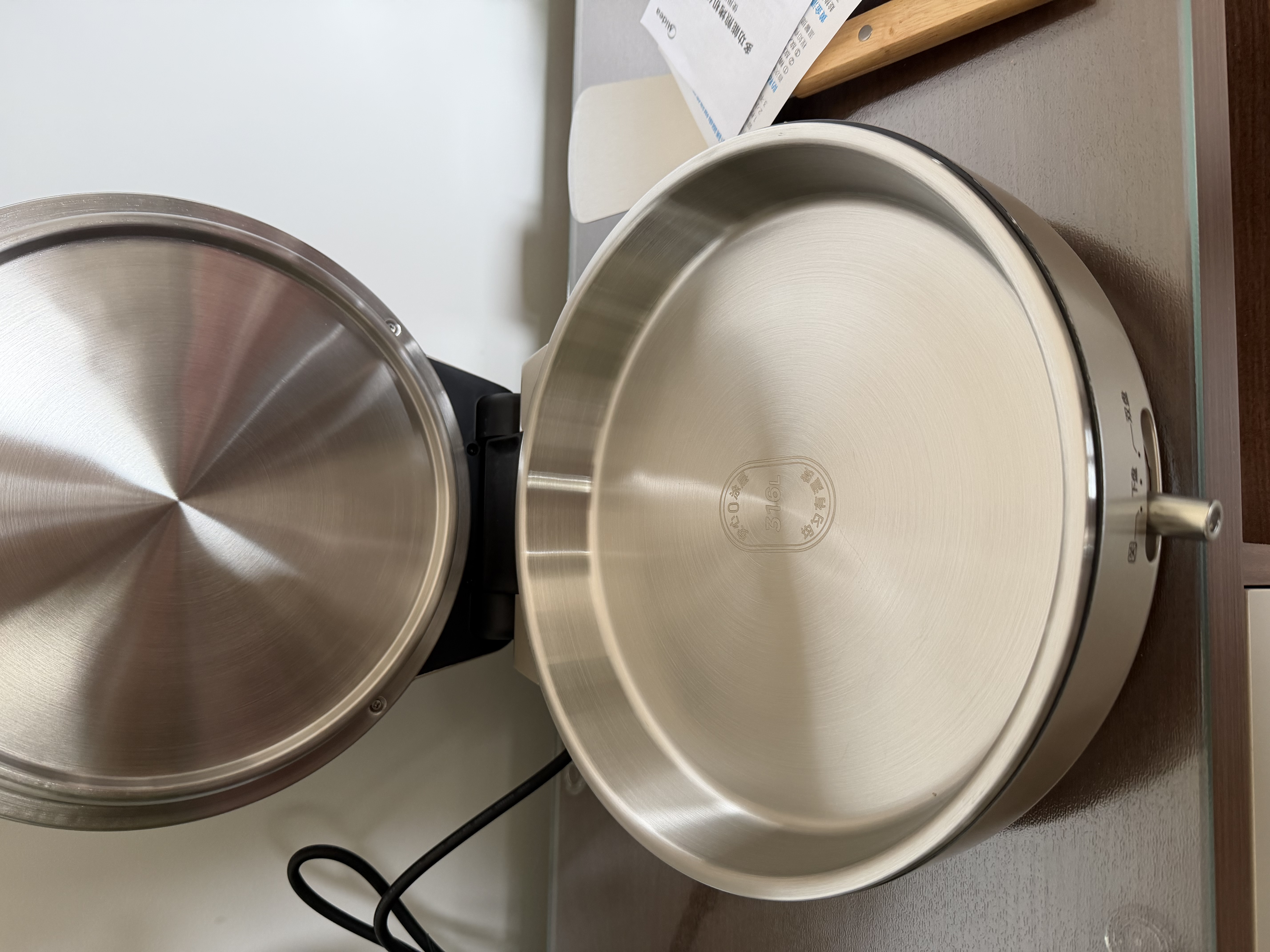 美的（Midea）电饼铛 小钢炮0涂层316L不锈钢电饼档 家庭用40mm超深双面加热 煎饼锅烤肉锅烙饼锅早餐机电煎锅s1 实拍图