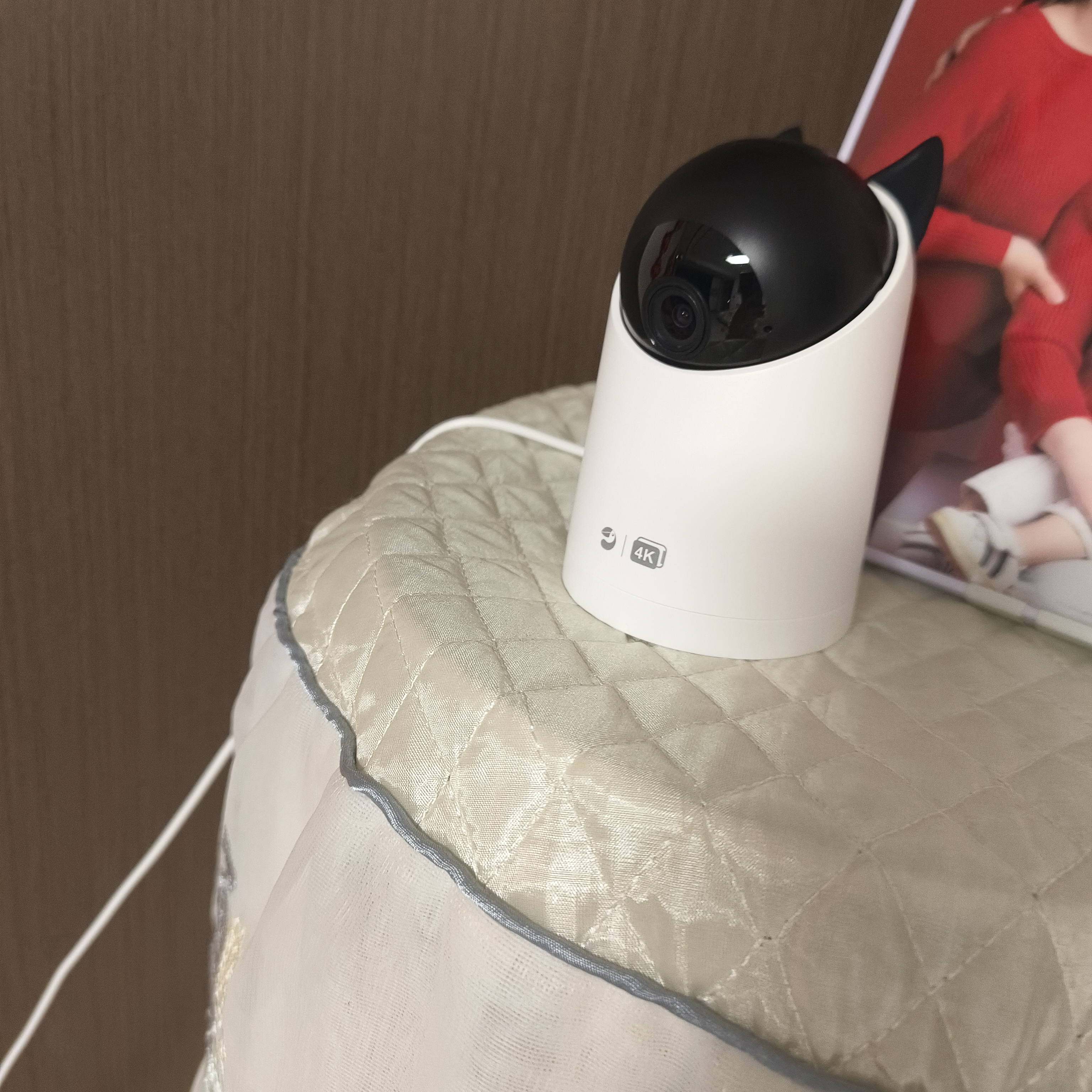 海雀800万超清家用摄像头监控家用360度无死角夜视全景手机远程自动旋转室内老人婴儿宠物安防看护机器 【升级版】智能语音 64GB 【监控热卖榜TOP1】好评率99%+ 实拍图