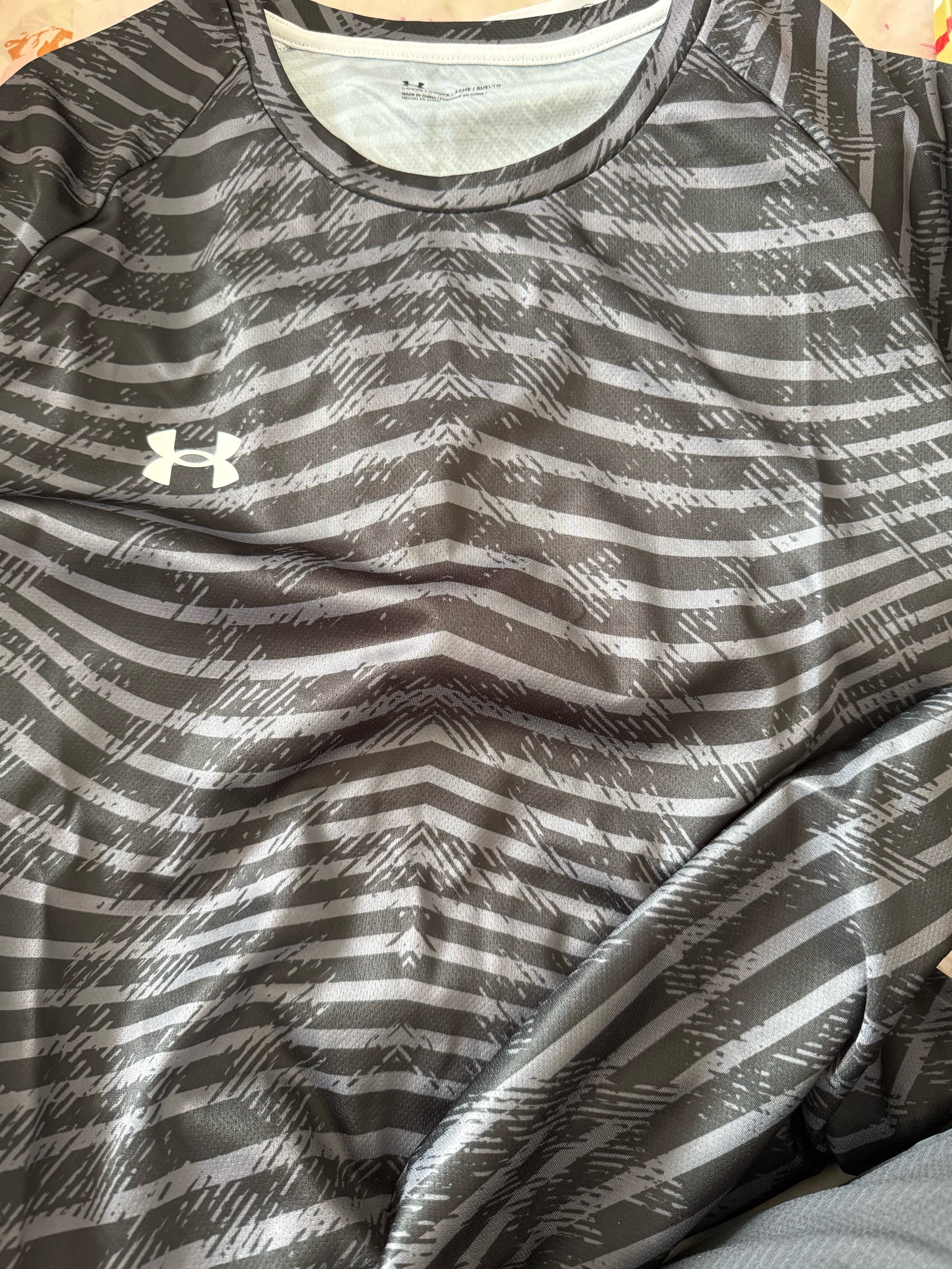 安德玛（Under Armour）速干运动短袖T恤男夏季足球上衣吸湿排汗健身透气训练服球衣 实拍图