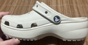 卡骆驰（CROCS）【预售】白鹿同款经典云朵洞洞鞋时尚百搭女鞋花园鞋|206750 骨白色-2Y2(含智必星)【预售】 38 (240mm) 实拍图
