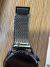竞技者适于华为手表watch4/Pro表带watch3pro/GT5/GT4/GT3/GT6磁吸钛金属不锈钢手表带男款高级46/48 钛灰黑-编织链式22mm接口 实拍图