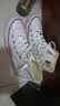 匡威（Converse）All Star夏季经典帆布男女高帮休闲运动小白鞋101009 101009/白色 36 实拍图