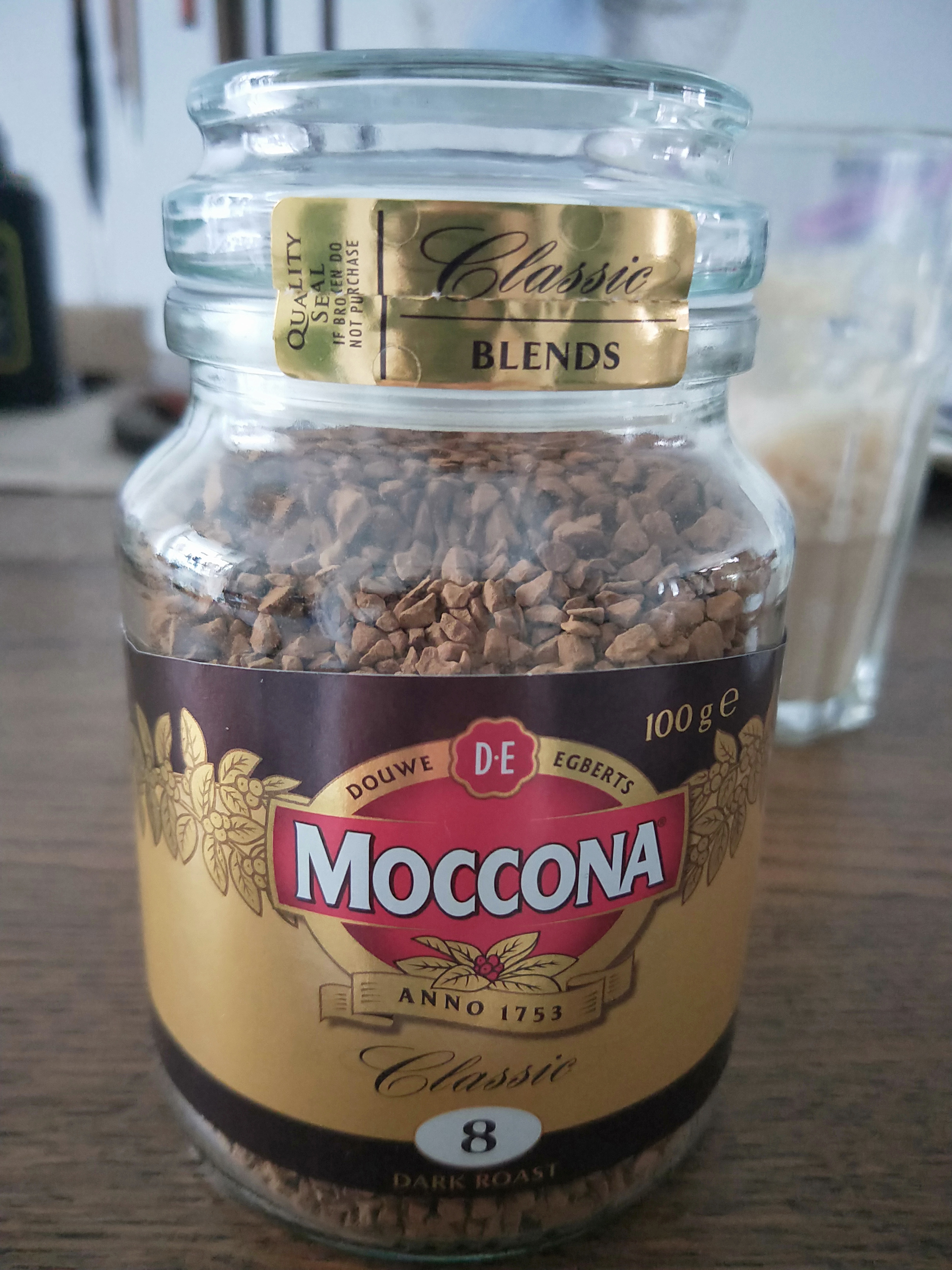 摩可纳（Moccona）经典8号冻干速溶黑咖100g瓶装 深烘进口拿铁美式0脂0糖400次咖啡 实拍图
