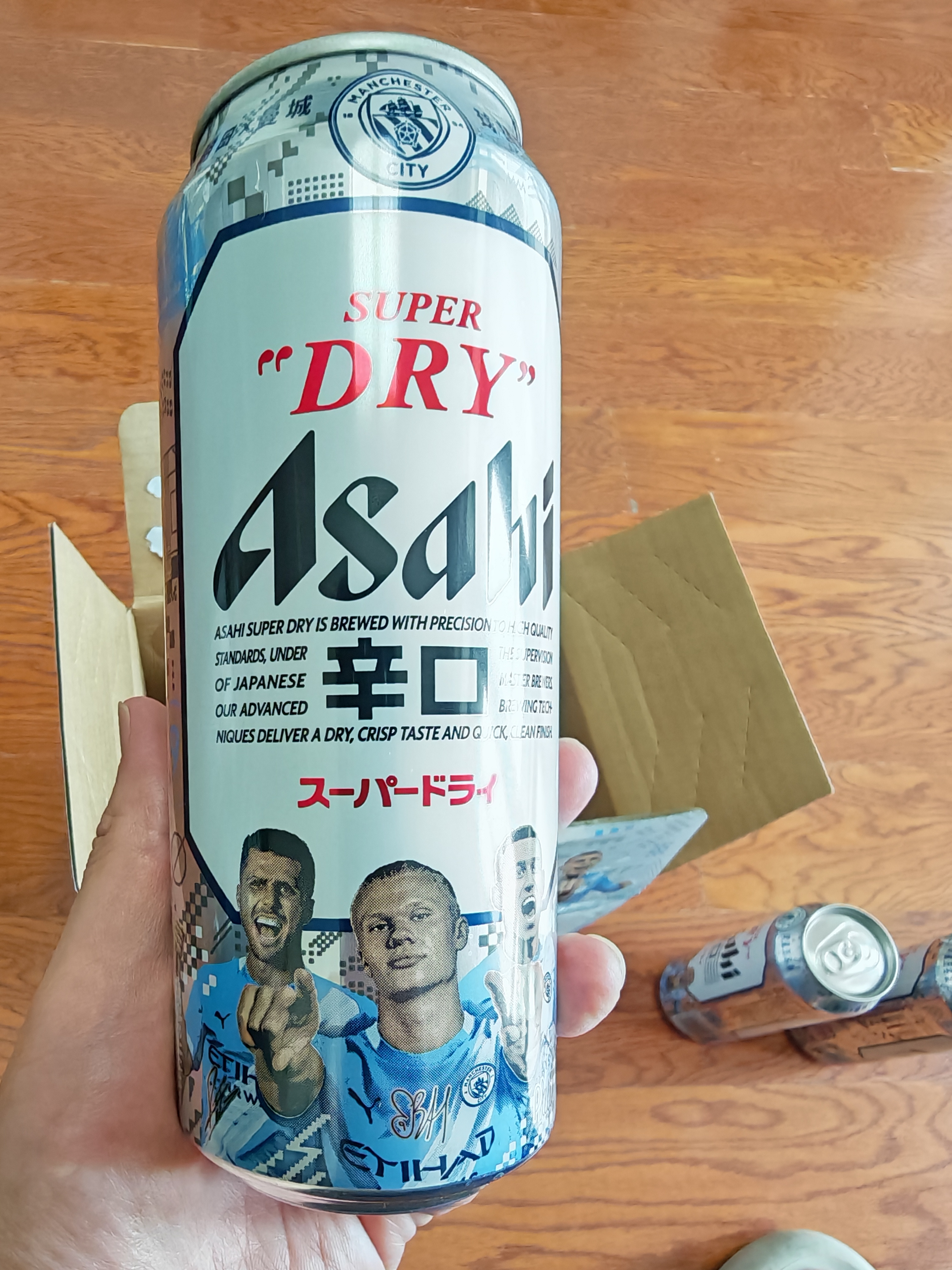 Asahi朝日超爽啤酒 500ml*12听  整箱装京东自营曼城限定罐 实拍图