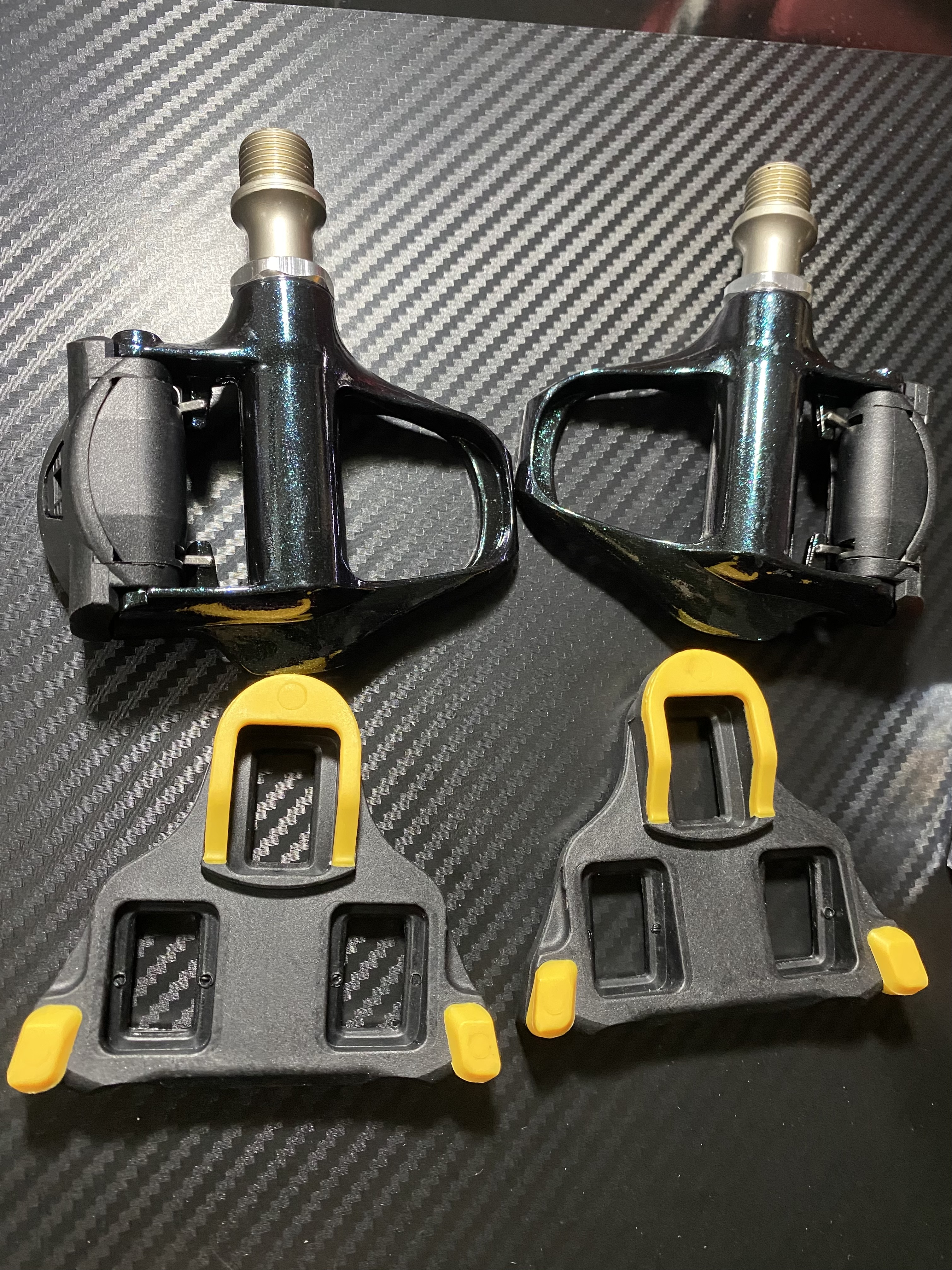 洛克兄弟公路车锁踏带锁片自锁培林自行车骑行鞋配件 变色龙绿 实拍图