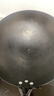 福言记章丘传统老式炒锅无涂层铁锅炒菜锅家用圆底燃气灶锅具适用 32无耳炒锅（不锈钢盖+锅铲) 32cm 实拍图
