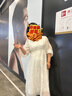 尚都比拉花边V领花卉绣花连衣裙女夏季新款五分灯笼袖度假收腰显瘦中长裙 实拍图