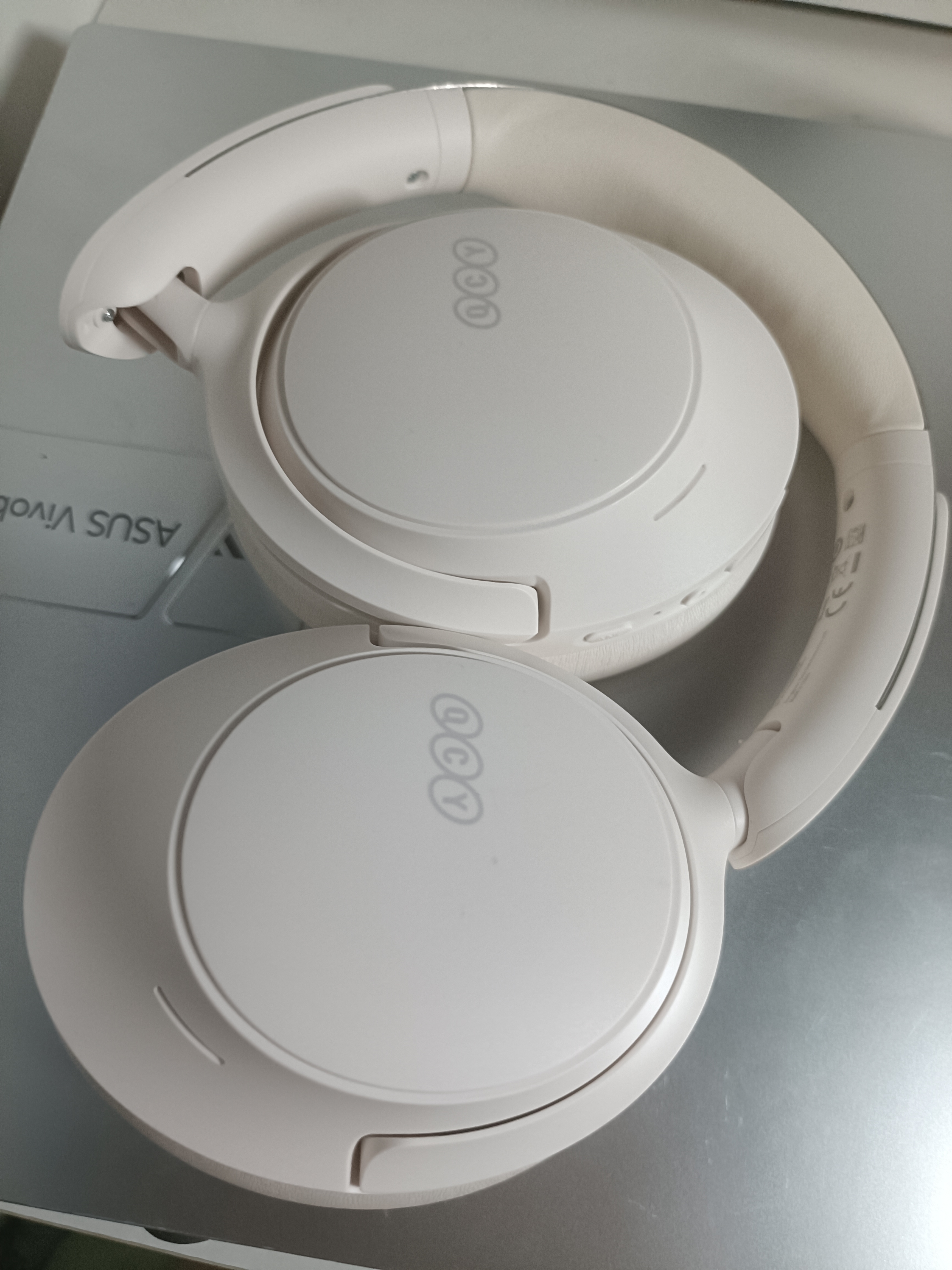 QCY H3S 头戴式-56dB主动降噪【双金标+A级降噪认证】7麦蓝牙耳机无线有线游戏低延迟超长续航 白色 实拍图