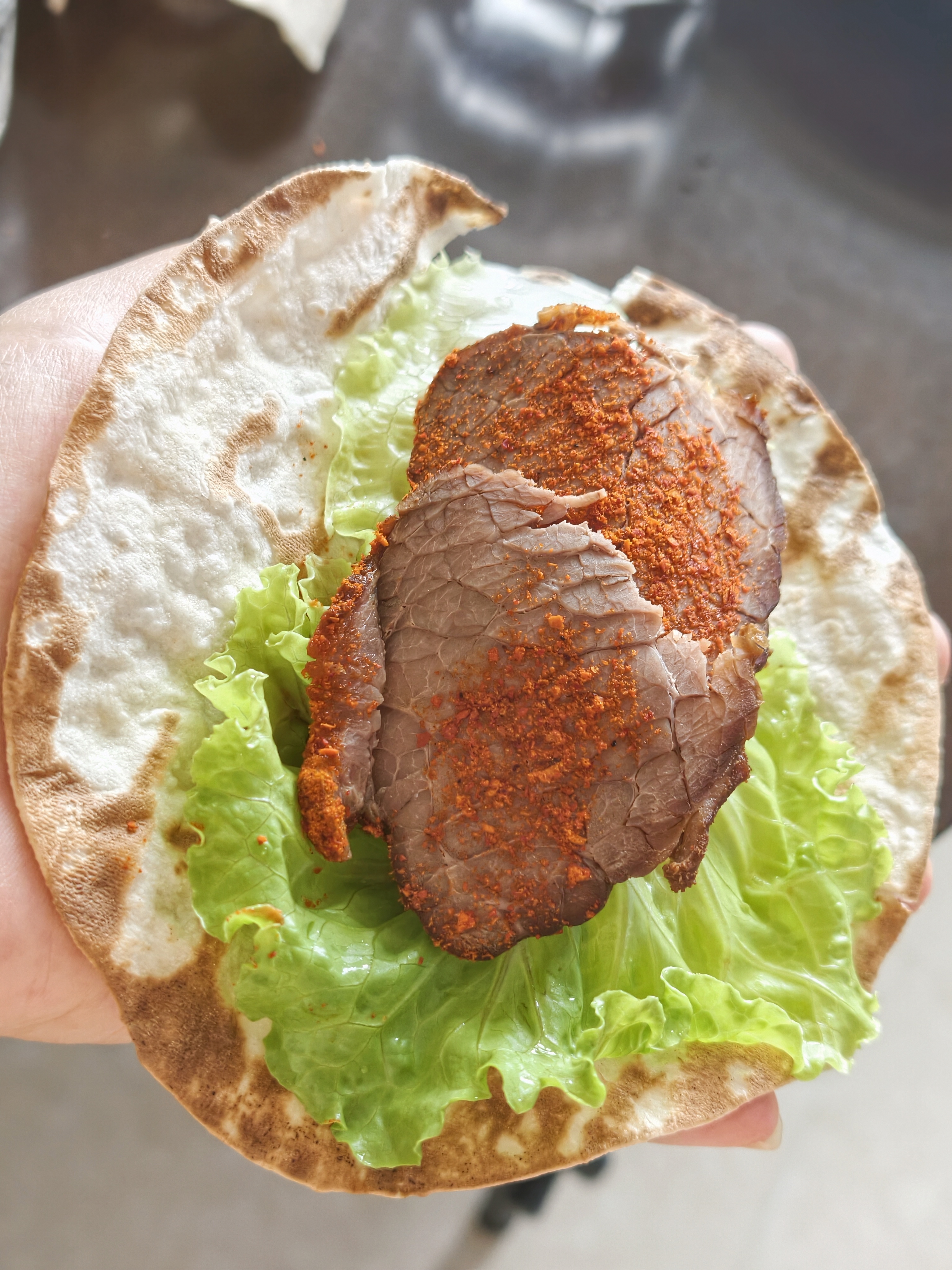 鲜京采 国产山东黄牛谷饲原切牛腿肉3斤 生鲜牛肉 烧烤炖煮食材 实拍图