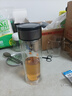 【京东物流配送】高硼硅双层玻璃杯大容量泡茶杯水杯子茶水分离杯 【双层加厚】茶杯350ml1只 实拍图
