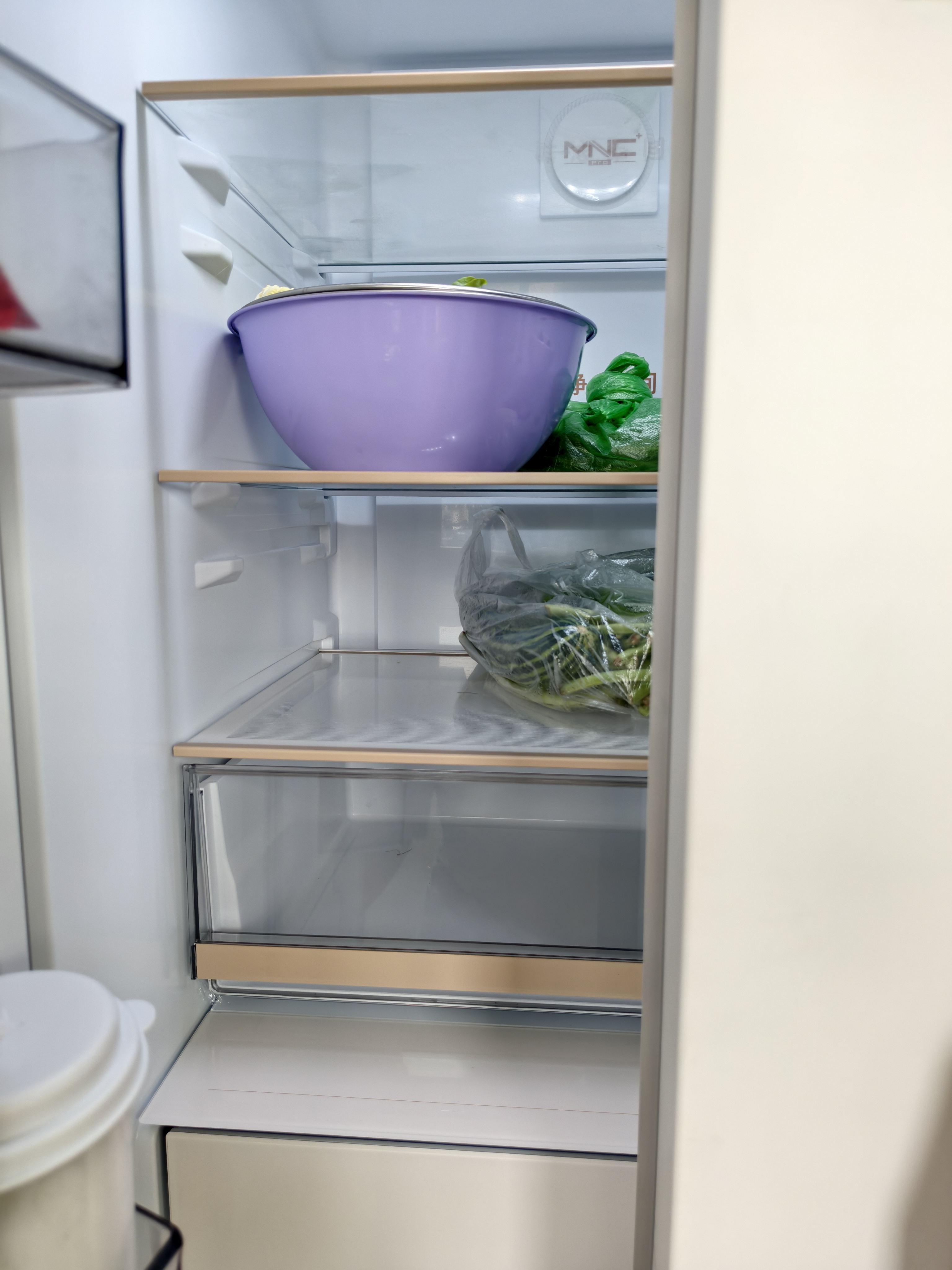 美菱小确杏401升法式多门冰箱小户型家用底部散热超薄嵌入一级能效风冷无霜BCD-401WFP9CZX国家补贴 实拍图