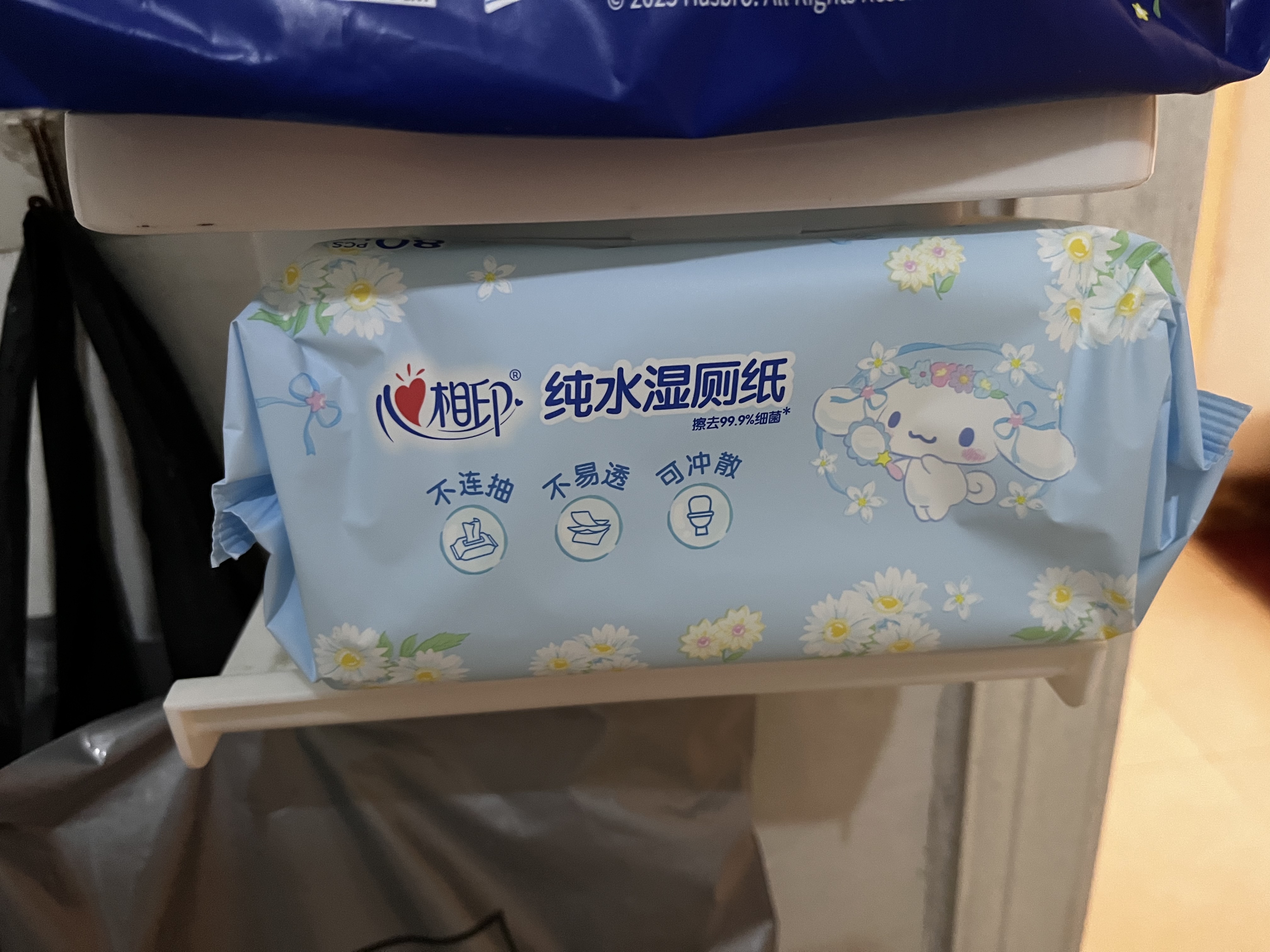心相印【樊振东推荐】三丽鸥湿厕纸 80片*5包 纯水湿纸巾家庭装新旧随机 实拍图