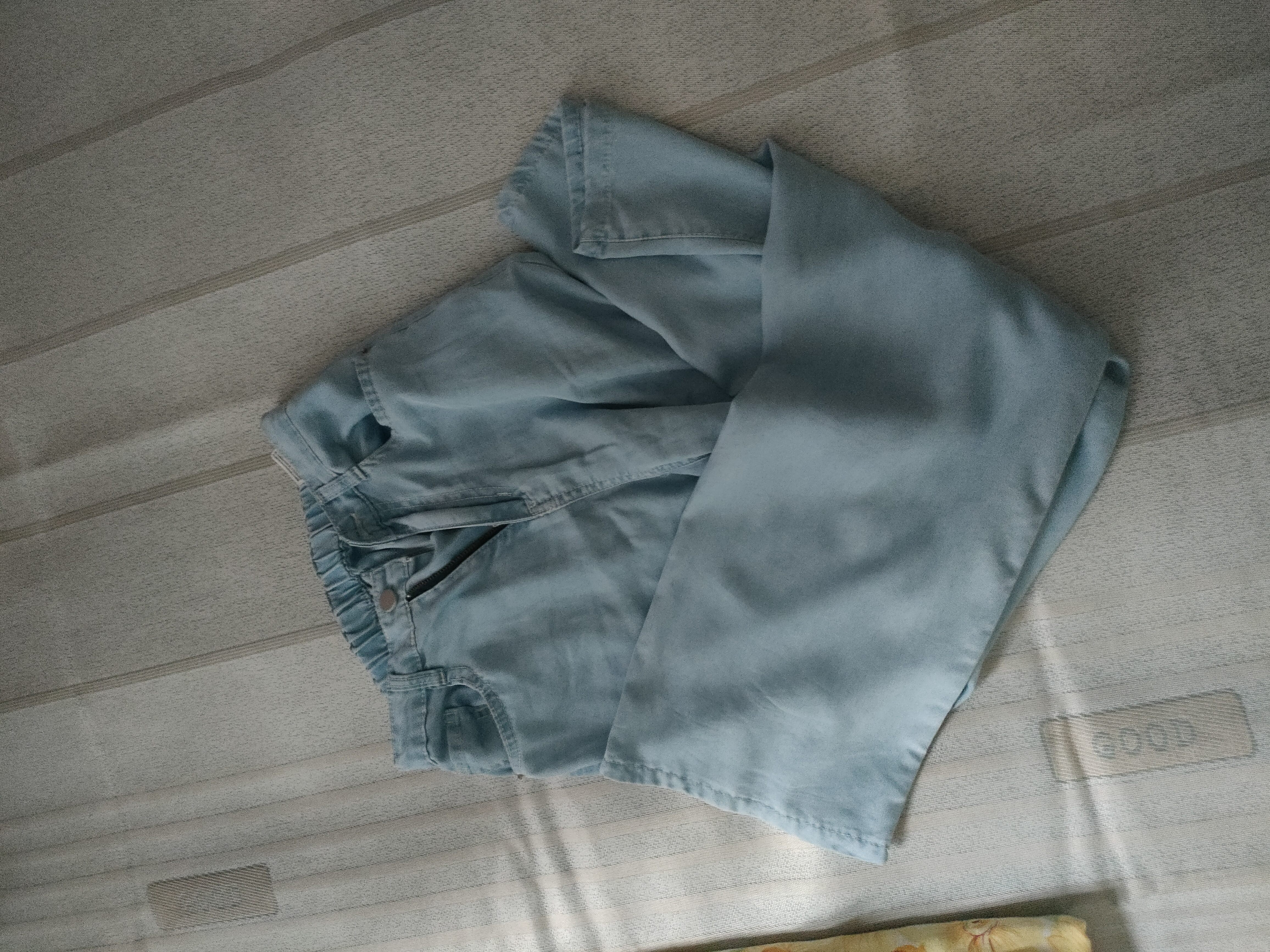 浪莎莱赛尔天丝牛仔裤女夏季薄款冰丝阔腿裤女装直筒高腰显瘦休闲裤子 实拍图