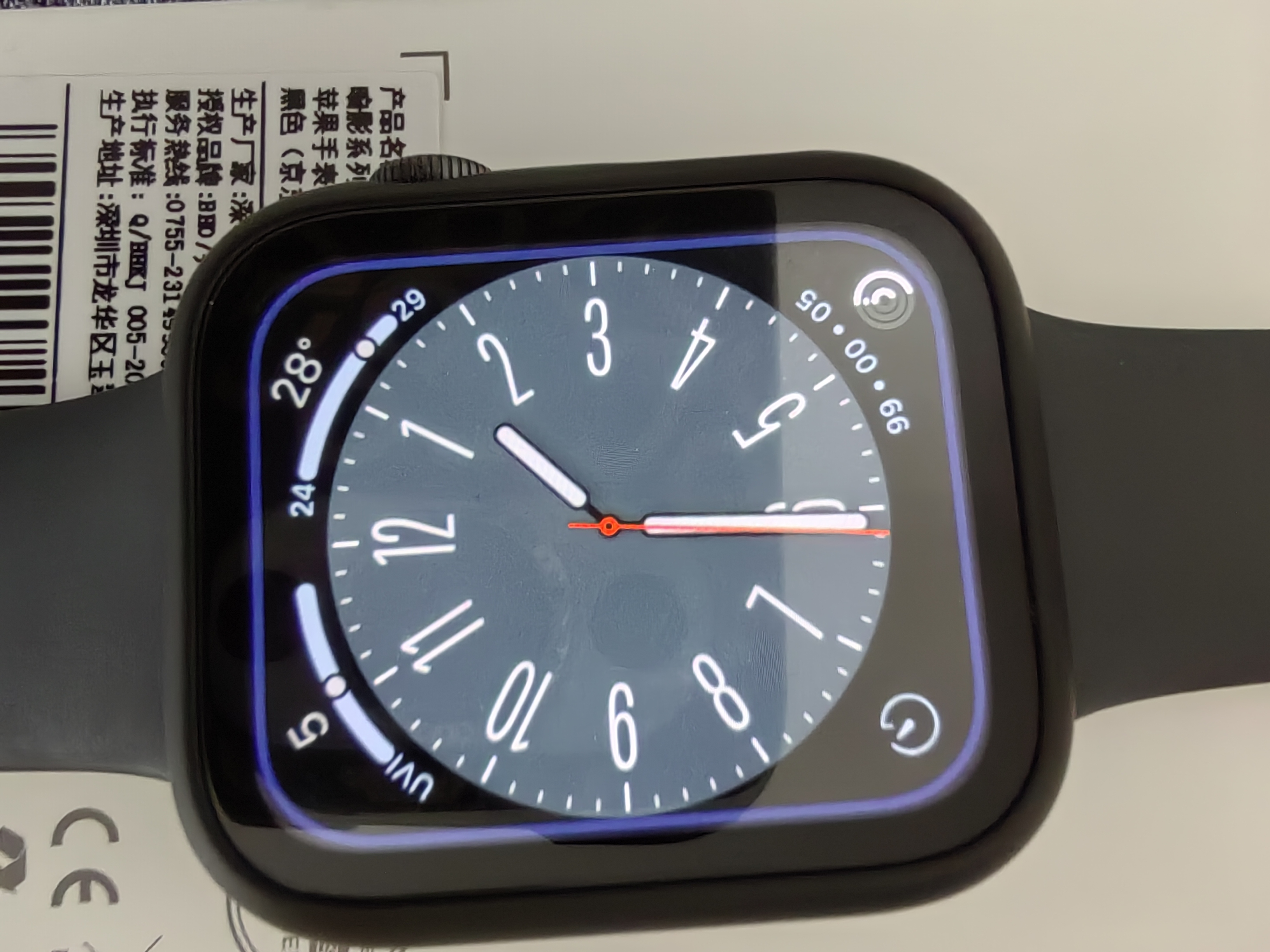 BHO【热销100万+】适用苹果手表s11保护壳apple iwatch s10/s11保护壳膜一体套se3/9/8/ultra3钢化膜 壳膜一体【黑色】 iwatch4/5/6代SE3/2【44mm 实拍图