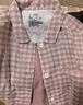 MUJI[自营限定款]女士无侧缝 双层纱织睡衣 纯棉家居服 浅粉红色 L 实拍图