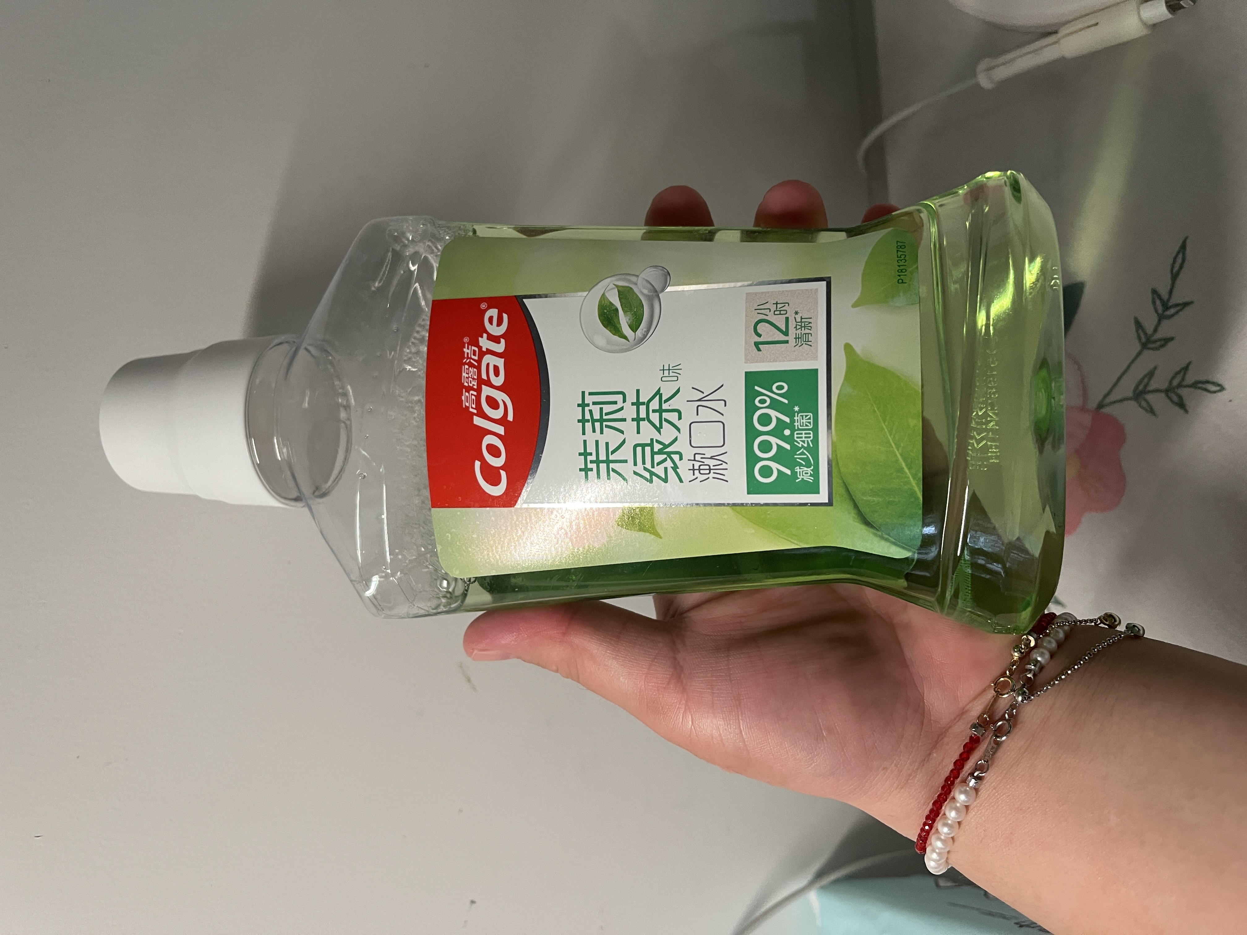 高露洁（Colgate）【会员店同款】茉莉绿茶漱口水1600ml 无酒精 温和清新口气去口臭 实拍图
