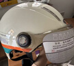 京东京造 TK29电动车头盔双镜片赠护耳【专利盔型】 3C认证新国标四季夏季通用电瓶车头盔米粉色52-60cm 实拍图