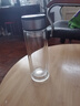 【京东物流配送】高硼硅双层玻璃杯大容量泡茶杯水杯子茶水分离杯 【双层加厚】茶杯350ml1只 实拍图