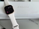 Apple/苹果 Watch S11 智能手表GPS+蜂窝款42毫米玫瑰金色铝金属表壳淡桃粉色运动型表带S/M MF984CH/B 实拍图