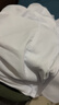 罗蒙（ROMON）纯色商务职业正装男士白衬衫工装男装短袖衬衣男CS72白色3XL 实拍图