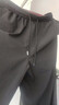 班尼路（Baleno）裤子男夏季运动冰丝裤高街美式潮流垂感休闲裤黑色速干直筒裤男 实拍图