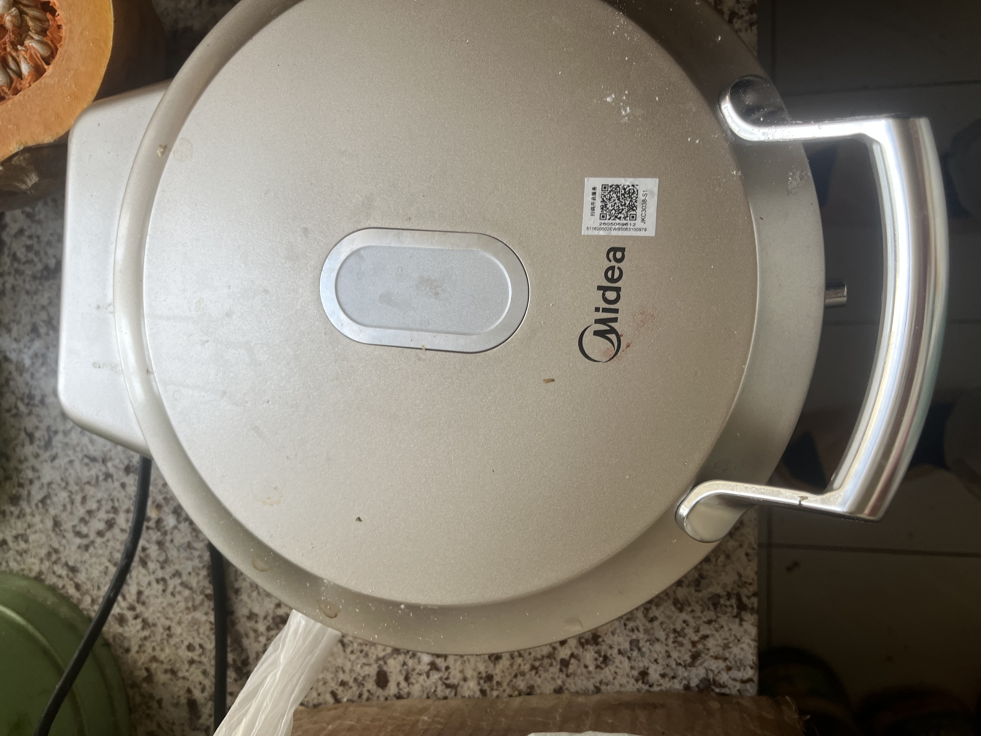 美的（Midea）电饼铛 小钢炮0涂层316L不锈钢电饼档 家庭用40mm超深双面加热 煎饼锅烤肉锅烙饼锅早餐机电煎锅s1 实拍图