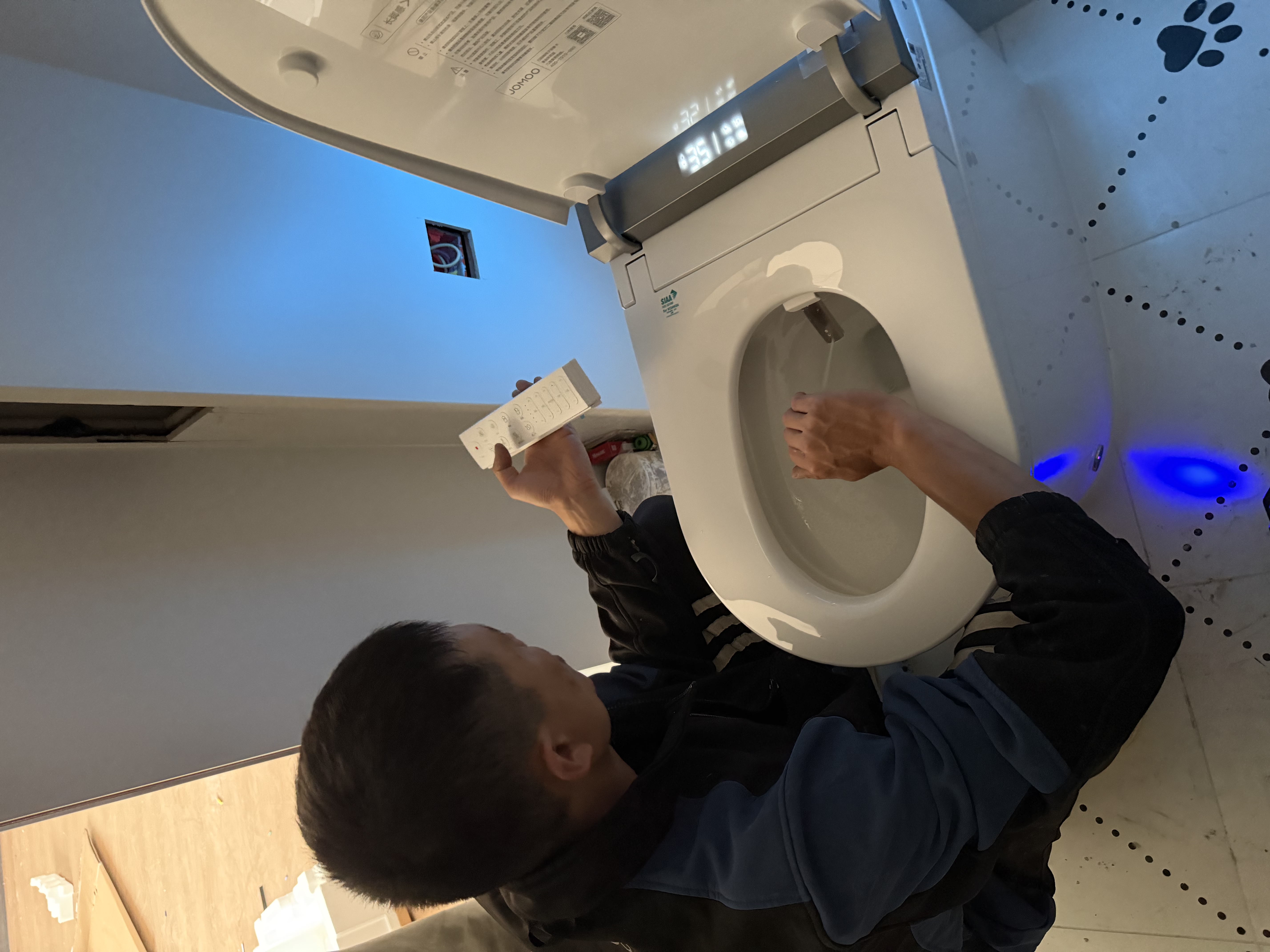 九牧（JOMOO）智能马桶S8净界Pro移动烘干感应翻盖UV除菌ZS800J-305免费送装 实拍图